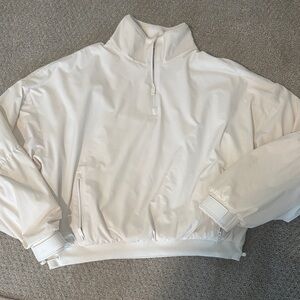 ALO fleece lined quarter zip pullover XS nwot